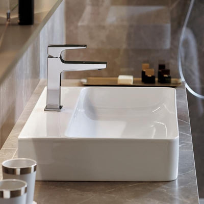 Hansgrohe metropol mitigeur de lavabo 110 avec bouchon de vidange blanc mat