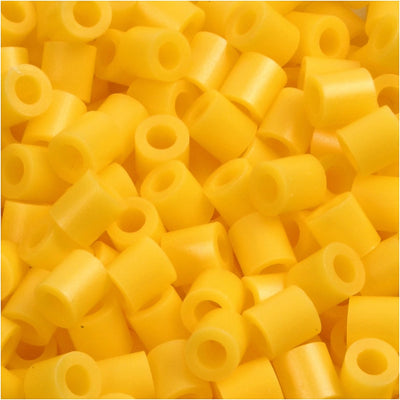 Perles à repasser Nabbi, dim. 5x5 mm, diamètre intérieur 2,5 mm, moyen, jaune (32227), 6000 pièces 1 boîte