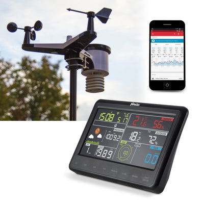 Alecto ws-5500 - station météo WiFi professionnelle - connexion météo souterraine - 8-en-1
