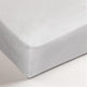 Ambiante - polyester - molton - drap housse - double - 140x200 210 cm - blanc