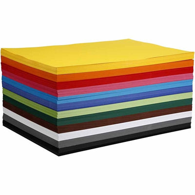 Cardboard coloré en colorme, A2, VEL 420x594 mm, 180 gr, différentes couleurs, 120 DIV Sheets 1 Box