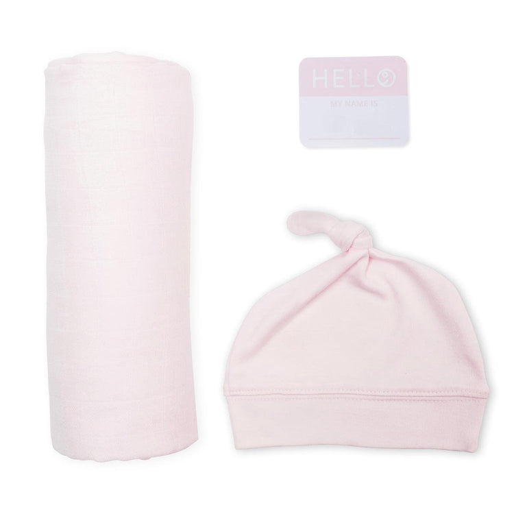 Lulujo hello world - bonnet d'emmaillotage - rose