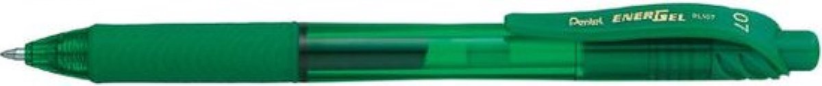 Stylo gel Pentel Energel vert - 0,7 mm - prise en main confortable