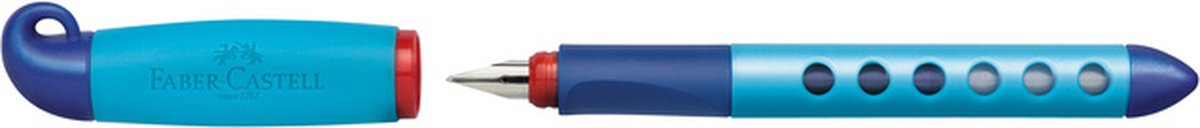 Stylo plume scolaire Faber-castell - scribolino - droitier - bleu - fc-149847