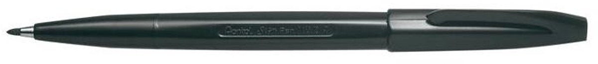 Pentel feutre fin signpen s520 m noir | 12 pièces
