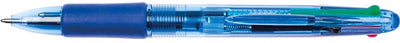 Stylo à bille Q-connect 4 couleurs, 0,7 mm, pointe moyenne 10 pièces