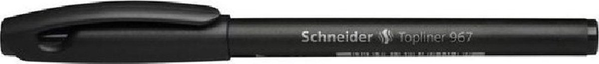 Instruments d'écriture Schneider schneider fineliner - topliner 967 - 0,4 mm - noir - boîte de 10 pièces - s-9671