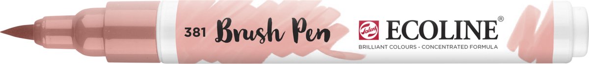 Ecoline • stylo pinceau rouge pastel 381