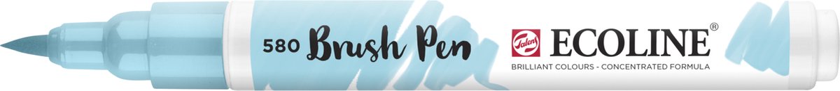 Ecoline • stylo pinceau bleu pastel 580