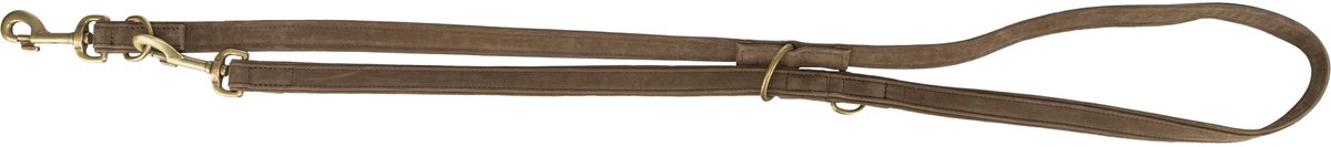 Ligue de chien Trixie Brown en cuir réglable pur