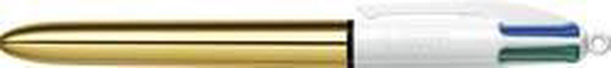 Bic 964774 stylo à bille noir, bleu, vert, rouge stylo à bille rétractable avec fixation à pince 1 pièce