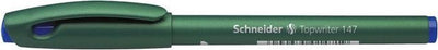 Schneider instruments d'écriture fineliner schneider topwriter 147 0,6 mm bleu boîte de 10 pièces