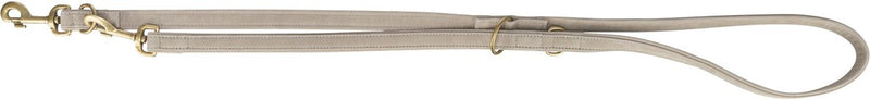 Lee Trixie Dog Leash en cuir réglable pur gris clair