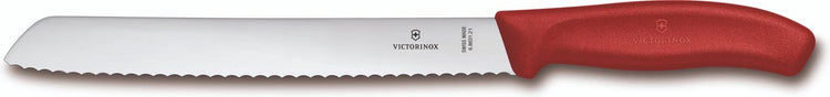 Couteau à pain classique suisse Victorinox - 21cm - acier inoxydable plastique pp - rouge