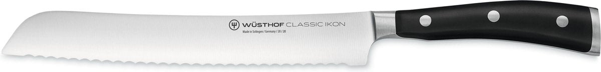 Wusthof classic ikon - couteau à pain - 20cm - acier inoxydable