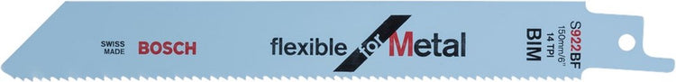 Bosch - lame de scie alternative s 922 bf flexible pour le métal - 25 pièces