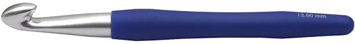 Crochets Creativ company, taille 12, l : 16 cm, taille 12 mm, bleu, 1 pièce