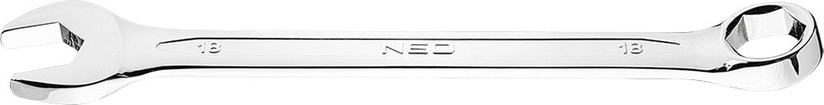 Neo 09-418 Clé polygonale à fourche 18 mm, classique