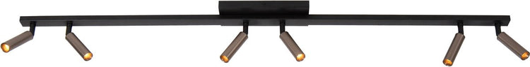 Lucide keoni - spot de plafond (plafonnier) - 6xg9 - café | essentiel