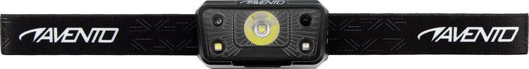 Avento multi mode - Lampe frontale LED avec détecteur de mouvement - Rechargeable par USB - inclinable - noir argenté
