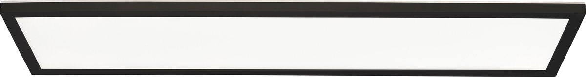 Brilliant milton - plafonnier salle de bain - led 24w - 4000k - ip44 - noir et blanc