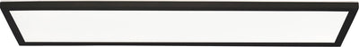 Brilliant milton - plafonnier salle de bain - led 24w - 4000k - ip44 - noir et blanc
