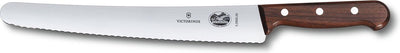 Couteau pâtissier dentelé Victorinox manche bois - 25,5 cm - dp580 - restaurant - hôtel - professionnel