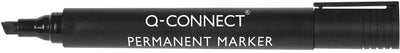Marqueur permanent Q-connect, 1,2 5 mm, pointe biseautée, noir 10 pièces