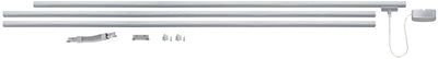 Paulmann kit de base urail - 230v - chrome mat - rail 3x1 m + branchements + alimentation