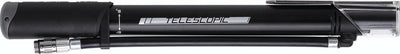 Mini pompe à vélo télescopique Bbb cycling traveler - petite pompe à vélo avec manomètre - stable et puissante - noir - bmp-53