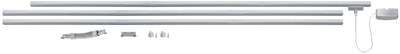 Paulmann kit de base urail - 230v - chrome mat - rail 3x1 m + branchements + alimentation