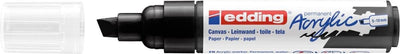Marqueur acrylique Edding e-5000 large noir | 5 pièces