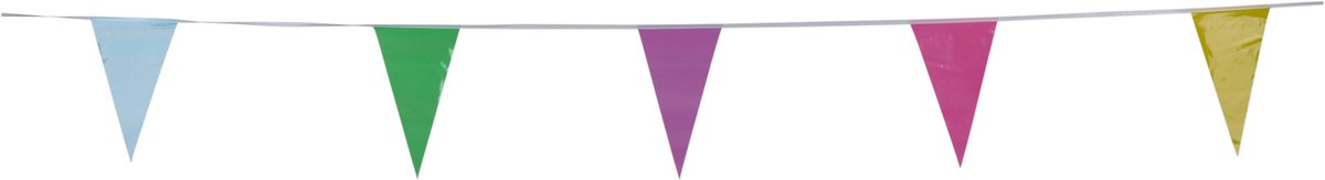 Ligne de drapeau Party Casa - 8 mètres - Décoration de fête pour anniversaire et fête - Banderoles pour usage intérieur et extérieur - Multicolore