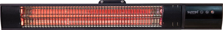 Sunred Sunred mur chaud diamant foncé 2000 w en or rose en carbone noir