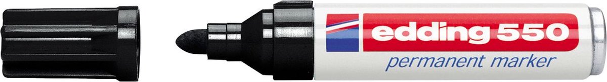 Feutre Edding 550 rond 3-4mm noir | 10 pièces