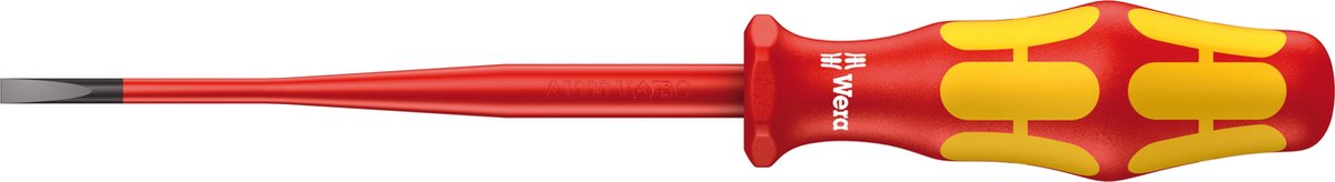 Wera 160 est le tournevis scie isolé, lame à diamètre réduit, 0,6 x 3,5 x 100 mm - 1 pièce(s) - 05006440001