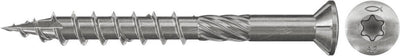 Vis de terrasse Fischer 5 x 60 mm - acier inoxydable A2 - filetage partiel - enregistrement tx - tête fraisée - 150 pièces