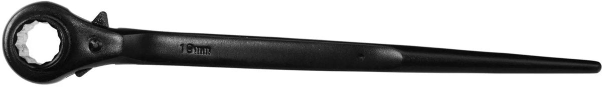 Clé à cliquet constructeur d'échafaudages Geko - 19 22 mm - manche long - oxydé noir