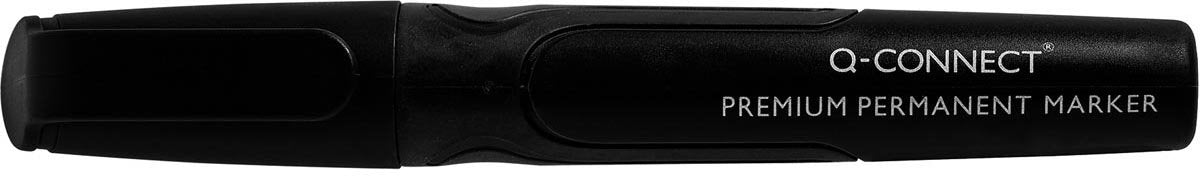 Marqueur permanent Q-connect premium, 3 mm, pointe ronde, noir 10 pièces