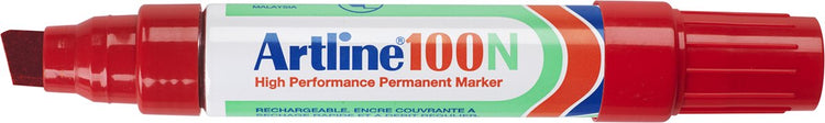Artline 100 soigné - marqueur permanent - 1 pièce - largeur de trait 7,5-12 mm - rouge