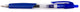 Stylo à bille Q-connect, avec grip, pointe moyenne, bleu 12 pièces