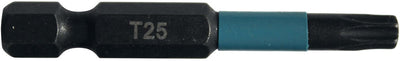 Accessoires makita diablotin b-63797 | embout de tournevis à percussion | t25x50mm | x acte noir - b-63797