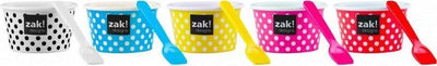 Zak!designs tasse à glace dotty - coupe glacée - moules à glace - 250 ml - bleu