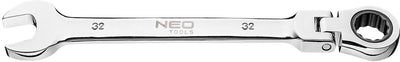 Grupa topex - série neo - clé polygonale avec tête de vis - 32 mm - cliquet 72 dents - tête réglable