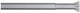 Tile de rideau de douche en peau de phoque SealSkin Télescopique 155-255 cm Mataluminium