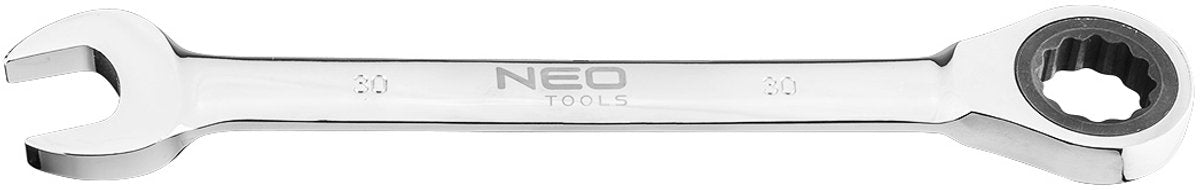 Neo - clé mixte à cliquet - 30mm - chrome-vanadium - 72 dents