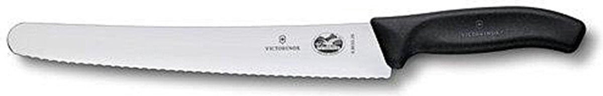 Couteau à pâtisserie classique suisse Victorinox - 26cm - dentelé - fibrox inox