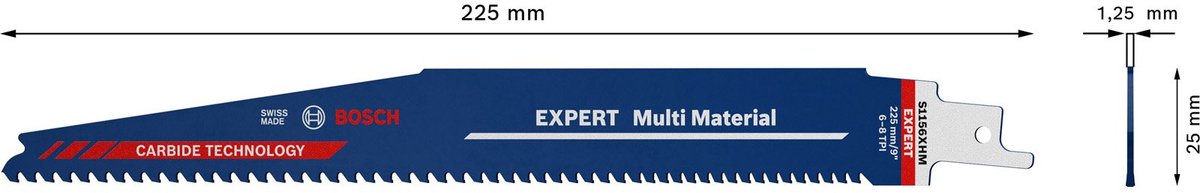 Bosch 2608900391 lame de scie alternative experte s1156xhm multi-matériaux