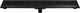 Caniveau de douche Differnz en acier inoxydable avec bride 70x70x500mm - noir (33.111.26)