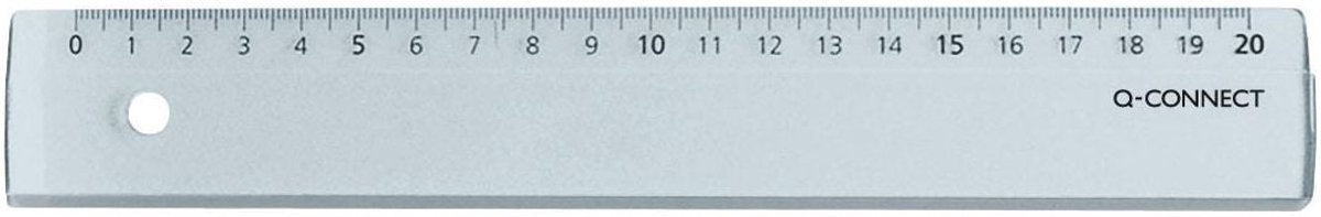 Bâton de mesure Q-connect | plastique | au cas où | 20 cm